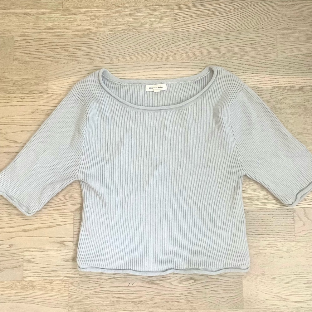 Ribbed Cropped Sweater